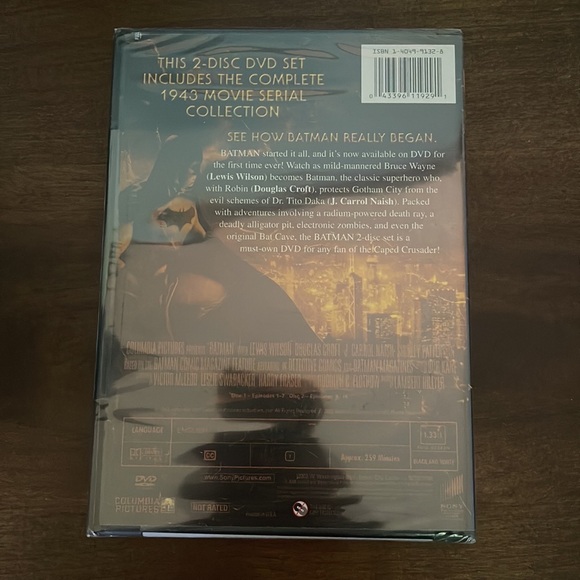 Batman 1943 Movie Serial 2 Disc DVD Collection Set Sealed New - Picture 2 of 2